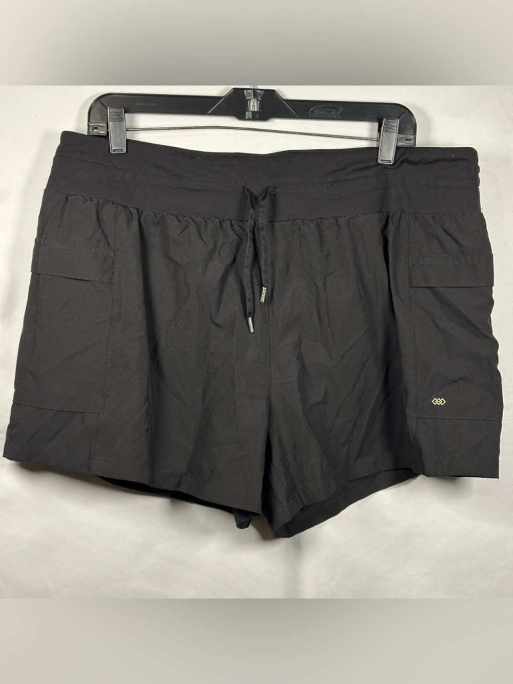 Women’s Black Athletic Drawstring Shorts